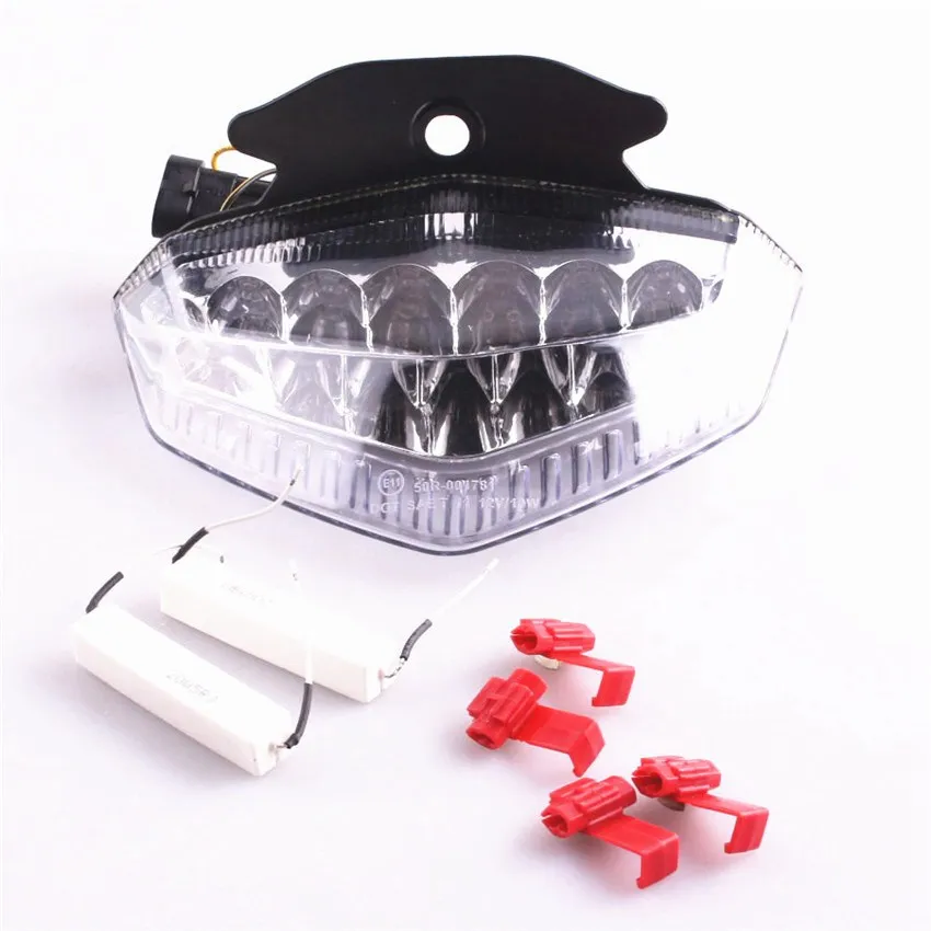 

For Ducati Hypermotard 2009 2010 2011 2012 2013 2014 Motorcycle Integrated LED Turn Signals Tail Light Clear