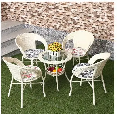 Cheap Balcony table and chair. Cane chair. Tea table. Three-piece living room indoor recreational furniture Cheap Balcony table and chair. Cane chair. Tea table. Three-piece living room indoor recreational furniture