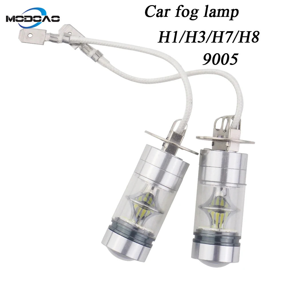 2 Pack Car LED light car fog font b lamp b font vehicel fog lights daytime