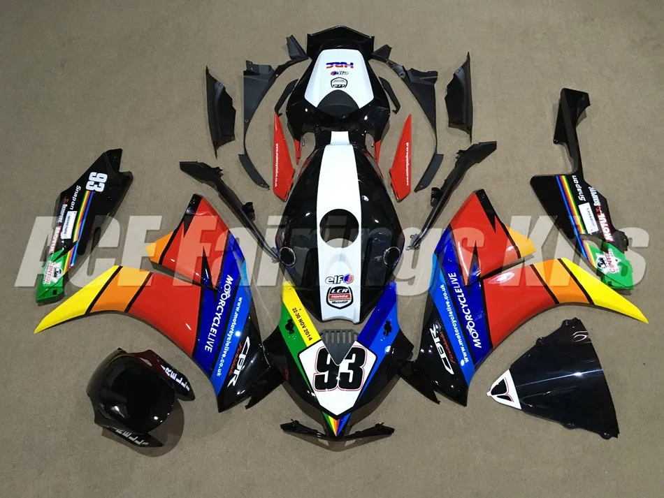 

NEW ABS Motorcycle fairings Kit Fit for Honda CBR1000RR 2012 2013 2014 2015 CBR 1000RR 12 13 14 15 fairing set Custom rainbow