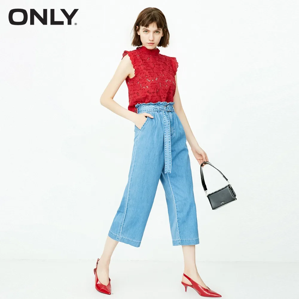 Sólo Pierna La Mujer Suelta 2018 118332508 Pantalones Cintura Alta Vaqueros rxqOSTr