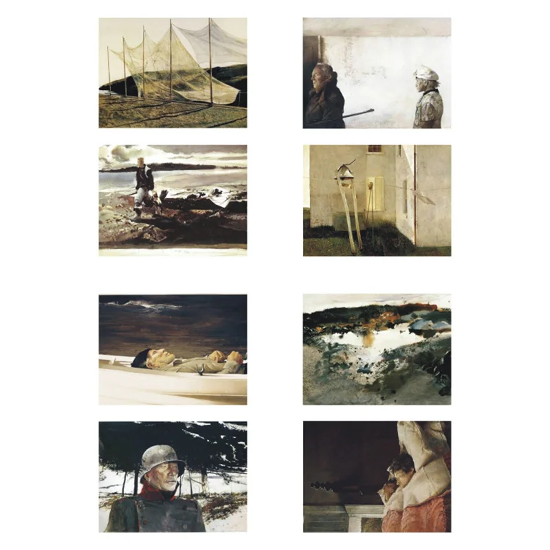 1 шт. Andrew Wyeth известная картина маслом сделай сам Uncut Водонепроницаемый книжка