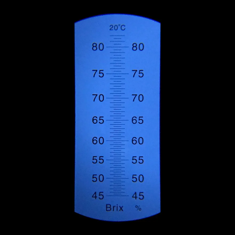 Ручной рефрактометр Brix 45 82% для медового сахара минимальная деление 0.5% ATC|sugar