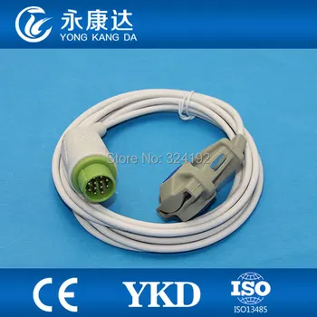 

2pcs/pack Oxygen saturation sensor medical with Adult Soft Tip Sensor for KONTRON 7138, 7840