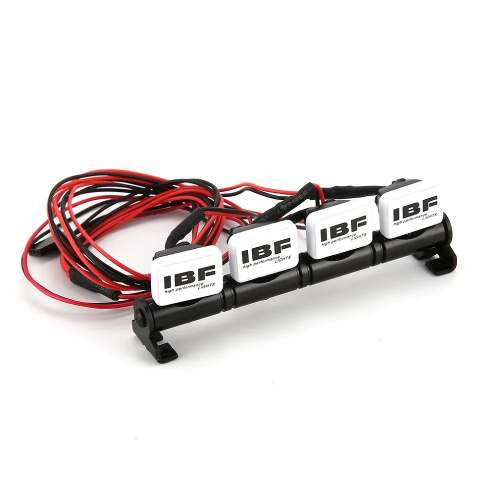 

Square Bright Lamp LED Roof Light Bar 4 Spotlight for RC Car Axial SCX10 RC4WD D90 Traxxas TRX-4 Tamiya CC01 HSP Redcat