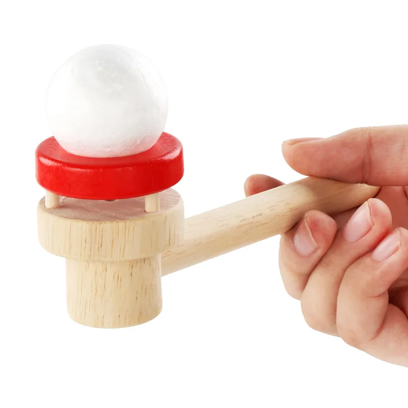 

Floating Ball Game Toys Magic Tricks Kids Toy Mini Wood Blower Children Balance Sense Game Portable Family Games