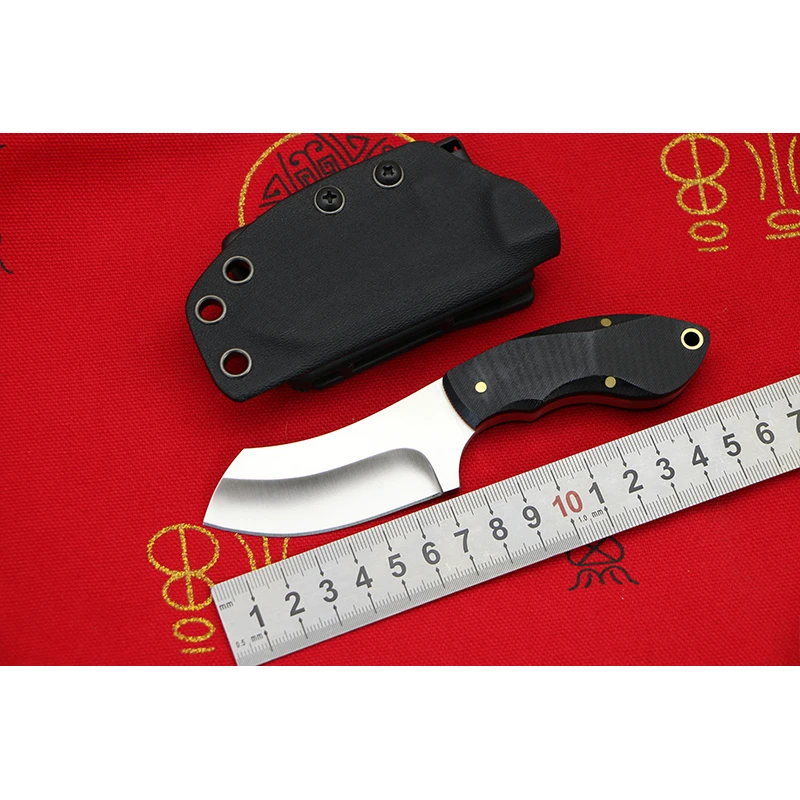 Дешевый LOCOVOO Охота прямой Нержавеющая nbsp;сталь тактический фиксированным лезвием Ножи KYDEX оболочка Открытый выживания EDC инструмент Отдых кухонный но...