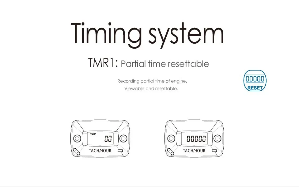 Цифровой индукционный Тахометр tach RPM счетчик часов для газонокосилки двигателя ATV мотоцикл снегоход гидроцикл Мотокросс питбайк 018R