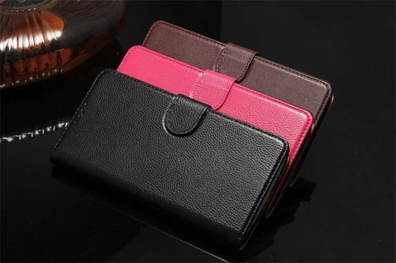 For LG V10 Case Litchi Texture Cowskin Leather Flip Case Stand Card Slots Wallet Cover Free Shipping