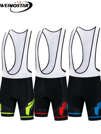 

2018 Cycling Bib Shorts For Men's Outdoor Bike Bicycle Cycling 3D Padded Riding Bib Shorts Quick-dry MTB Bib Shorts