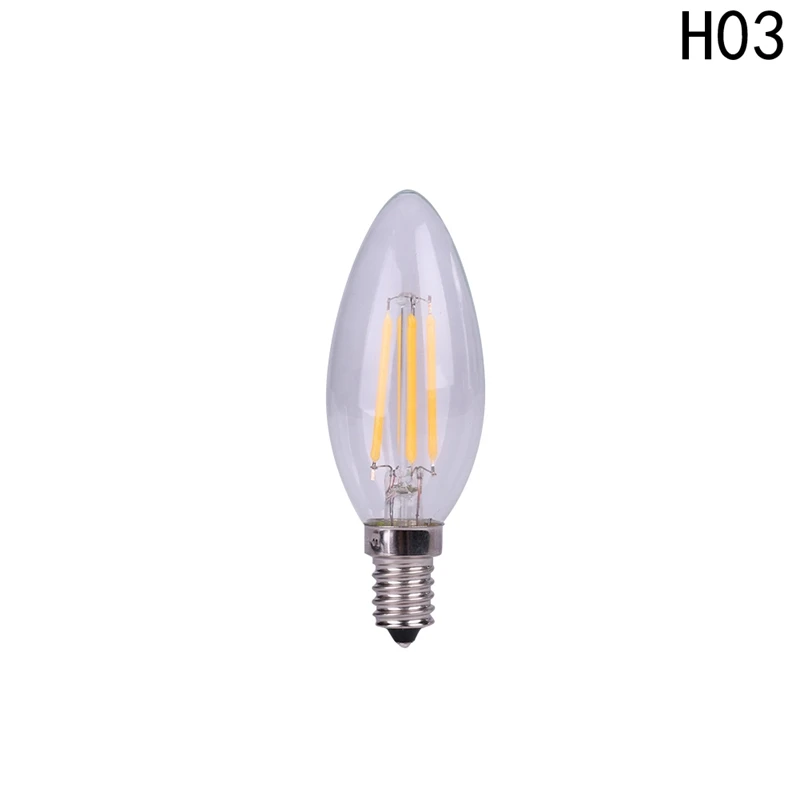 Античный стиль лампочки Вольфрам старинные Эдисон лампа G35 теплый белый E12 E14 E27 220 В галогенные лампы освещения - Цвет: warm white E14
