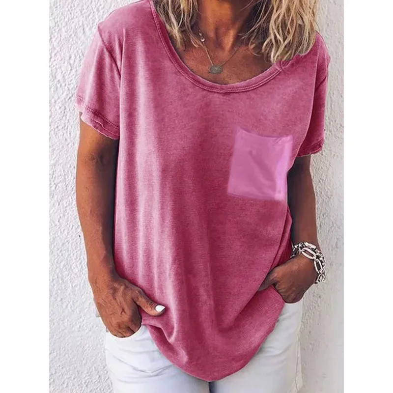 

Casual Oversized T Shirt Women Short Sleeve Loose Summer Top Tees Casual Basic T-shirts Fashion Streetwear T Shirts SJ2494M