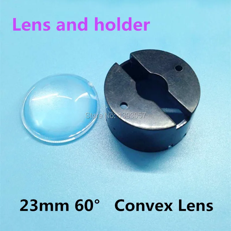50set/lot Led Lens 23mm 60 Degree With Black Holder Set Sell Bracket