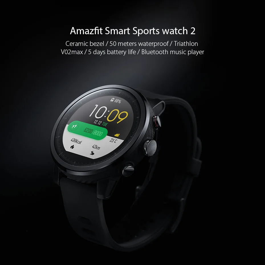 Xiaomi mi Huami Amazfit 2 Amazfit Stratos 2 умные часы мужские с gps Xiao mi часы PPG пульсометр 5ATM