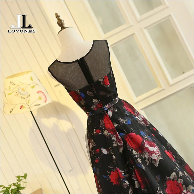 LOVONEY A-Line O-Neck Plus Size Evening Dress Long Formal Dress Women Occasion Dresses Evening Gown Vestidos De Festa M223 LOVONEY A-Line O-Neck Plus Size Evening Dress Long Formal Dress Women Occasion Dresses Evening Gown Vestidos De Festa M223