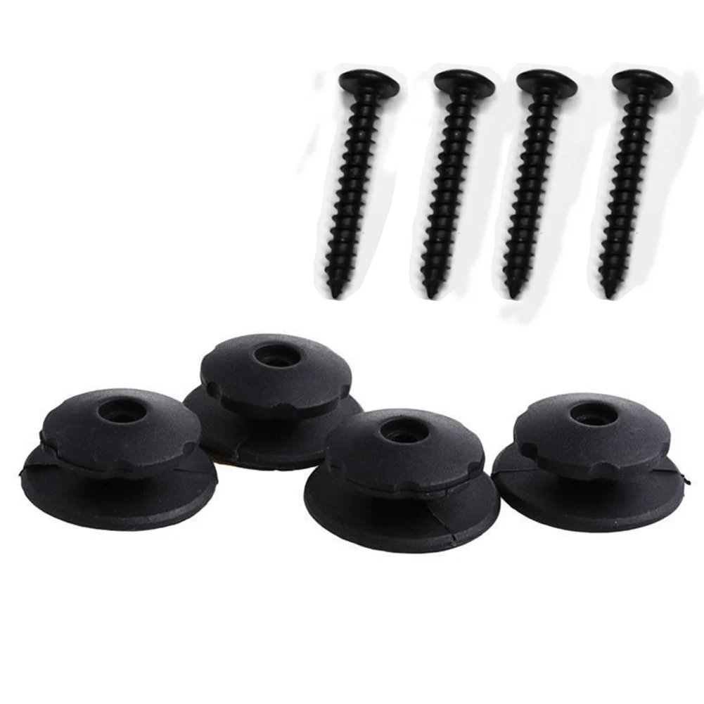 

4Pcs Black Hardware Mounting Point For Car Rear Cargo Trunk Hook Storager
