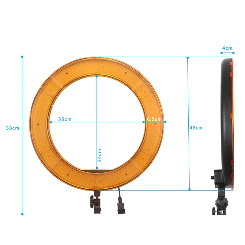 Meking фото-, видеокамера 1" внешний 55 W 240 шт светодиодный кольцевой свет 5500 K приглушаемая Фотографическая кольцевая видео свет для камеры заполняющий свет