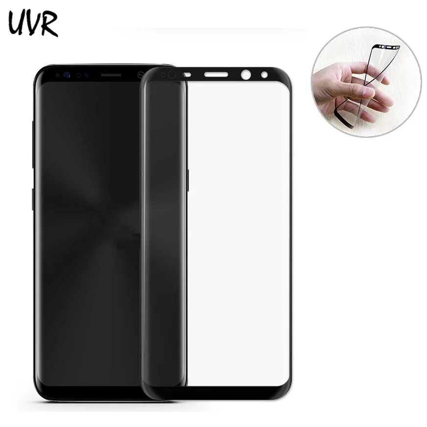 Мягкая защитная плёнка из ПЭТ для Samsung Galaxy S8 Plus 3D изогнутая с полным покрытием S8plus