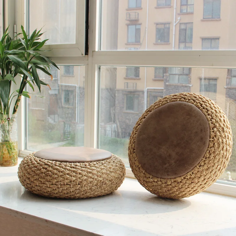 

Hot Natural Straw Round Tatami Hand Made Cushion Meditation Thickening Seat Mat