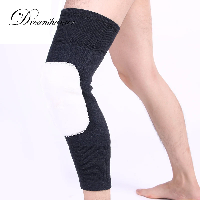 1 pair Lengthening Wool Kneepads Training Warm Knee Brace protector