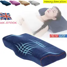 Великобритания Роскошные бамбуковые Контурные пены памяти подушки ортопедические шеи головы поддержка спины
