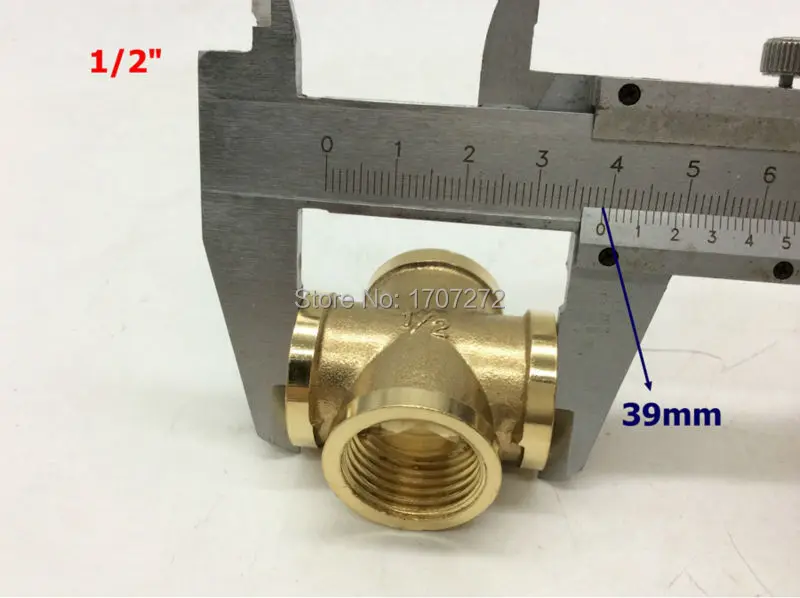 

Free Shipping 1/2" copper Fittings for Water Pipe System, copper cross,