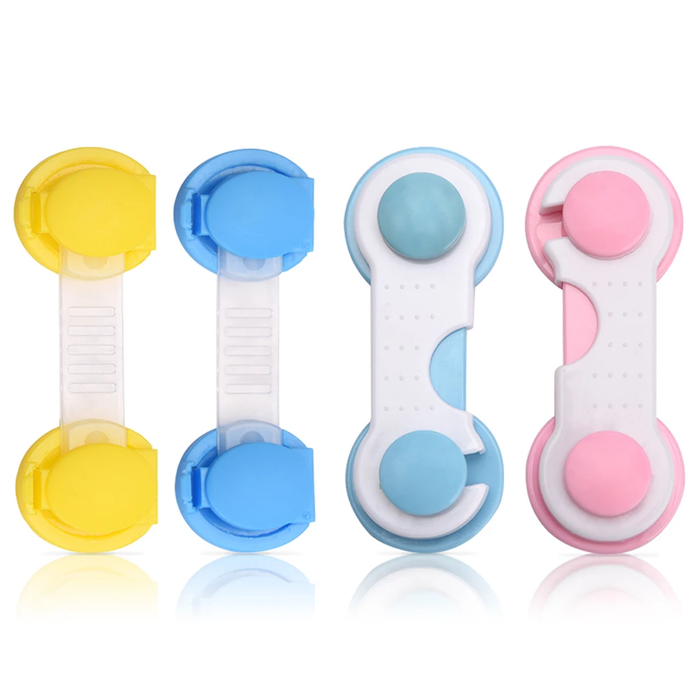 10 قطع 1 مجموعة الطفل درج قفل todder الطفل الاطفال الباب أدراج خزانة قفل أمان الرعاية حماية البلاستيك الوردي الأزرق الغلاف