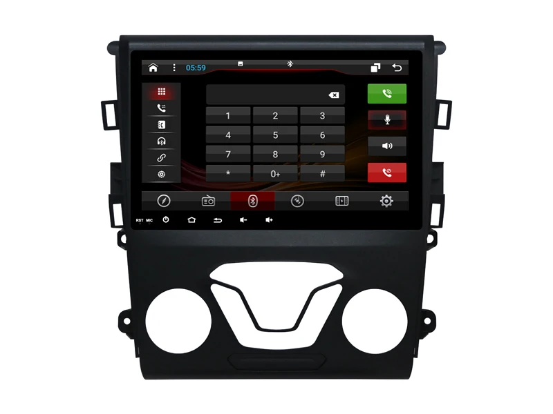 Best Elanmey android 8.1 car radio for Ford MONDEO Fusion 2013-2016 car accessories DSP device Gps Navi multimedia bluetooth headunit 4
