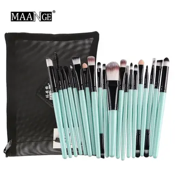 

MAANGE Pro 20Pcs Makeup Brushes Set Powder Foundation Eyeshadow Make Up Brushes Cosmetics Soft Synthetic Hair With Cosmetics Bag