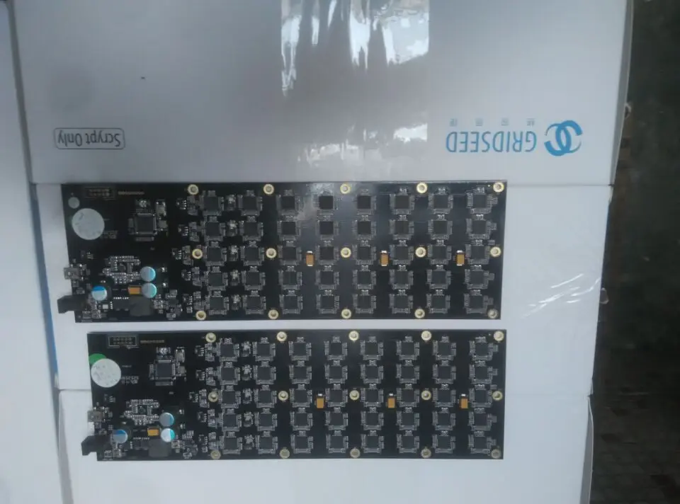 Б/у Майнер 5 2 6 м Gridseed blade два pcbs в комплекте с кабелями только нужно 100 120 Вт лучше