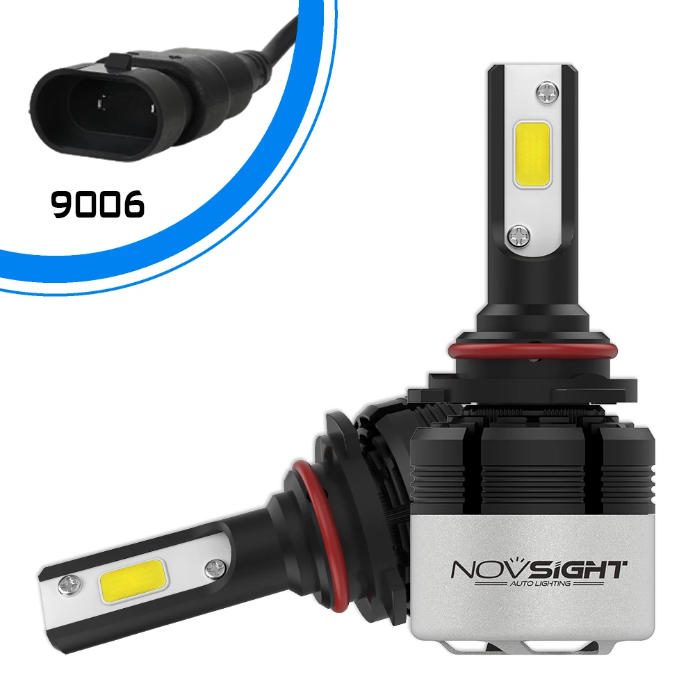 NOVSIGHT фар автомобиля H7 H4 светодиодный H8/H11 HB3/9005 HB4/9006 H1 H3 72 W 9000lm авто лампы фары 6500 K свет