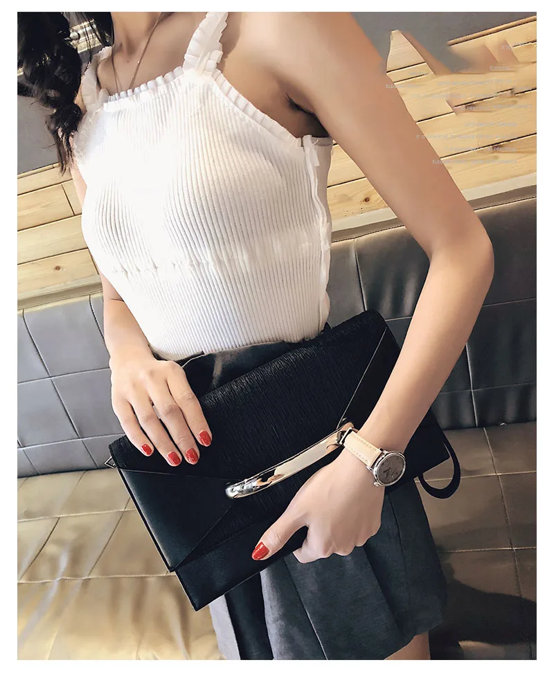 Yonder envelope clutch bag women leather birthday party evening clutch bags for women ladies shoulder clutch bag purse female
