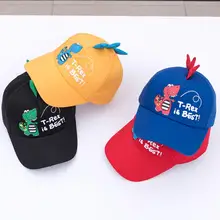 New Fashion Vintage Hot Cute Children Boy Girl Cartoon Dinosaur Baseball Cap Snapback Adjustable Sun Hat