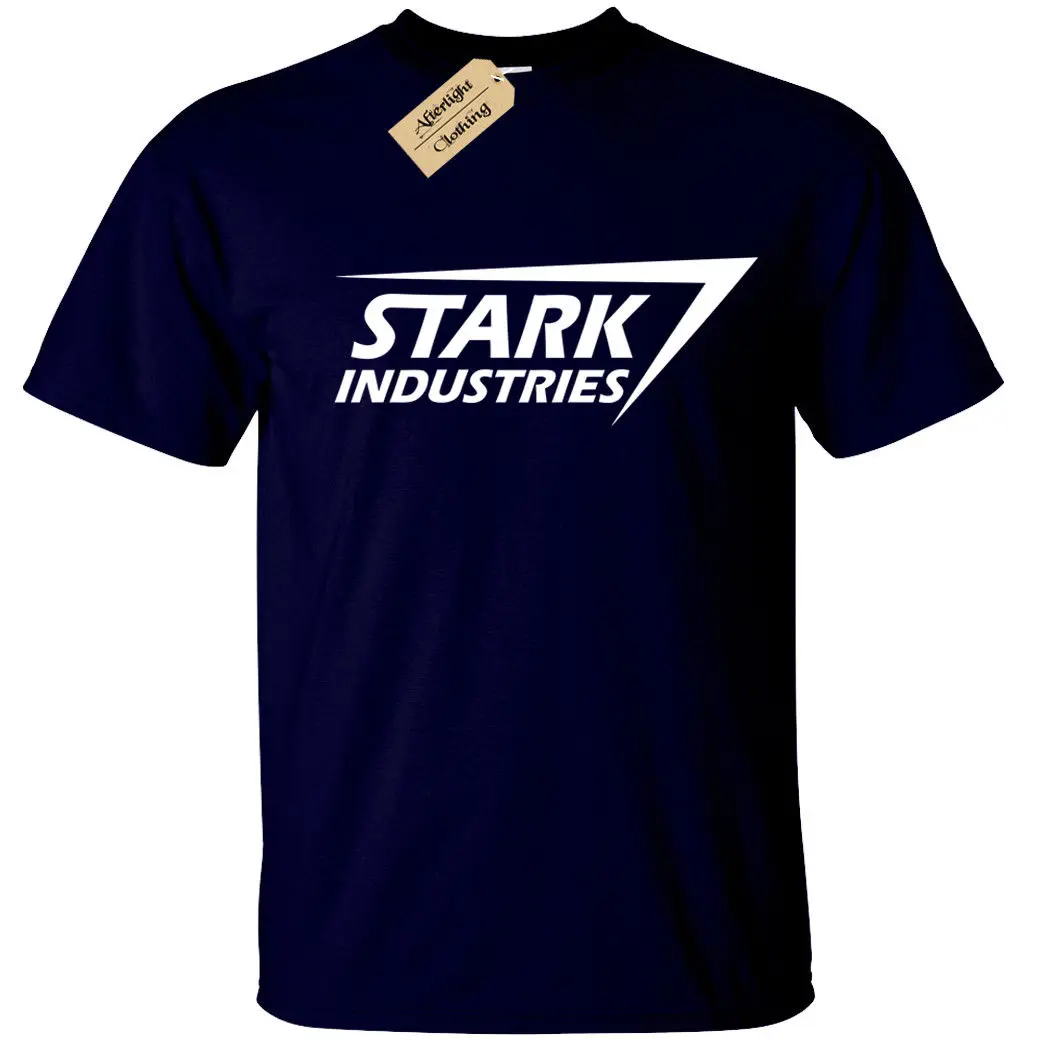 

STARK INDUSTRIES MENS T SHIRT TONY NERD MARVEL ARC FILM GEEK COMIC SHIELD