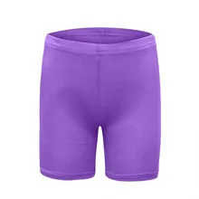 Летние шорты для танцев для девочек, 6 предметов, короткие дышащие и безопасные детские Хлопковые колготы с высокой талией, 6 цветов