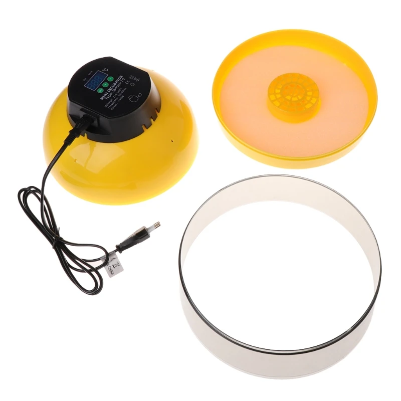 ABS Egg Incubator Mini 10 Eggs Hatcher Hatchery Chicken LED Digital Temperature EU Farm Animal Hatching Device ABS Egg Incubator Mini 10 Eggs Hatcher Hatchery Chicken LED Digital Temperature EU Farm Animal Hatching Device