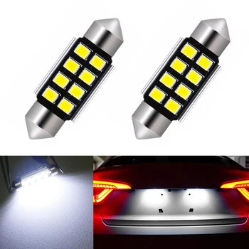 

2x LED CANbus Dome Festoon 2835 Error free License Number Plate Light Bulbs For AUDI A4 A2 A3 8L 8P B5 B6 A6 4B A8 D2 TT Q7 4F