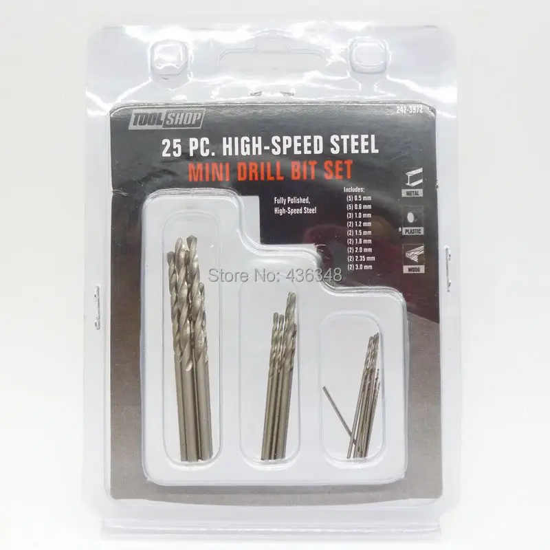 High Speed Steel Mini Drill Bit Set 2