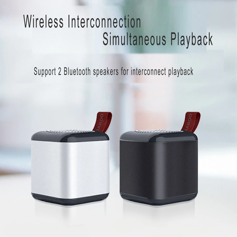 Портативный Bluetooth динамик с басами беспроводной 4 1 Встроенный микрофон наружная