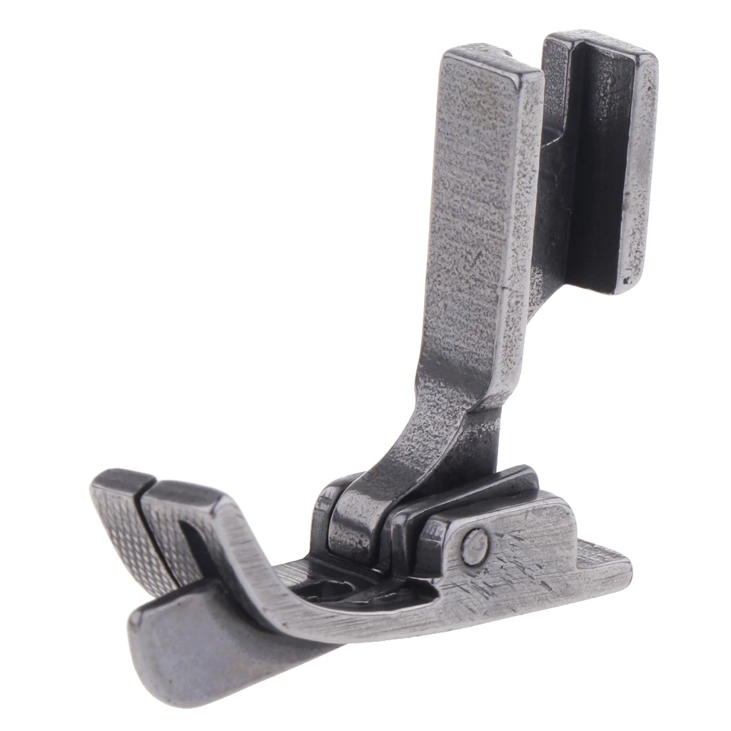 Silver Steel Industrial Sewing Machine Feet Hinged Presser Foot Sp-18 with Right Guide  Size 1/32 1/16 1/8 5/32 3/16 1/4