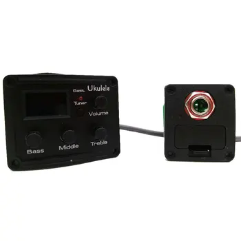 

Ukulele Piezo Pickup Preamp 3-Bands EQ Equalizer Tuner System with LCD Display Acoustic Hawaii Guitar Accessories Parts