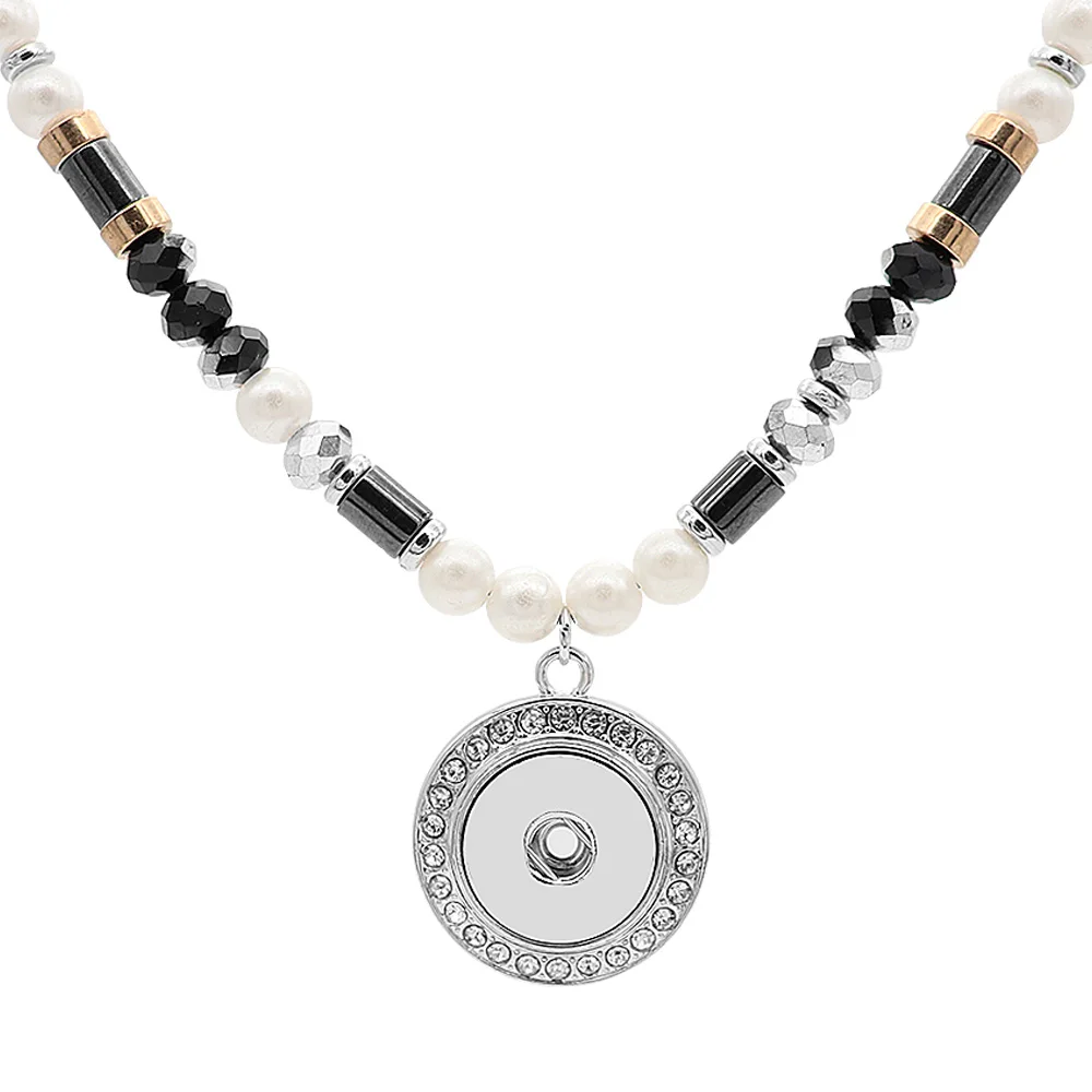 Boho Ожерелье s женское ожерелье бижутерия с бусинками Collier Femme женское ожерелье из смолы с кисточкой подходит 20 мм кнопки ювелирные изделия