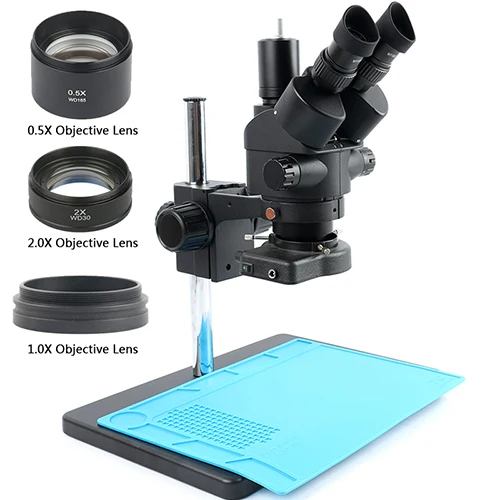 3.5X 7X 45X 90X промышленный лабораторный симул-фокальный стерео микроскоп тринокулярный микроскоп набор для пайки печатных плат Ремонт - Цвет: 3.5x-90x