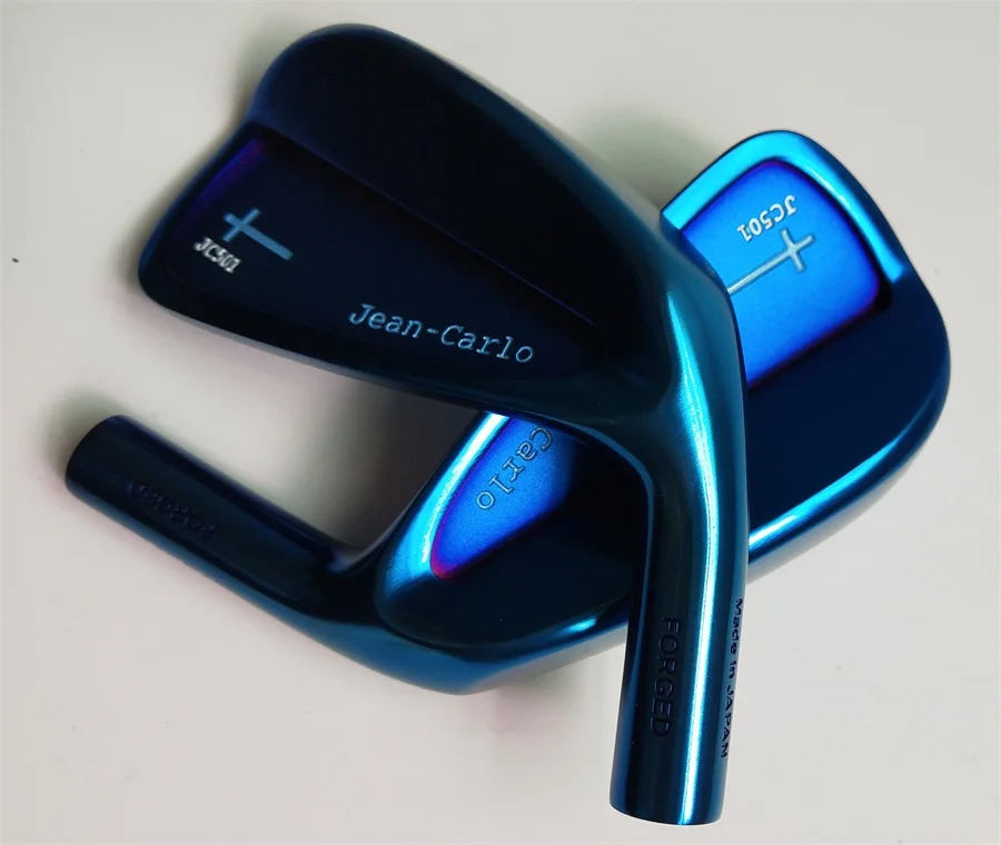 US $329.00 Playwell 2018 Jean Carlo original Saint Germain blue color golf iron head forged carbon steel CNC iron wood iron