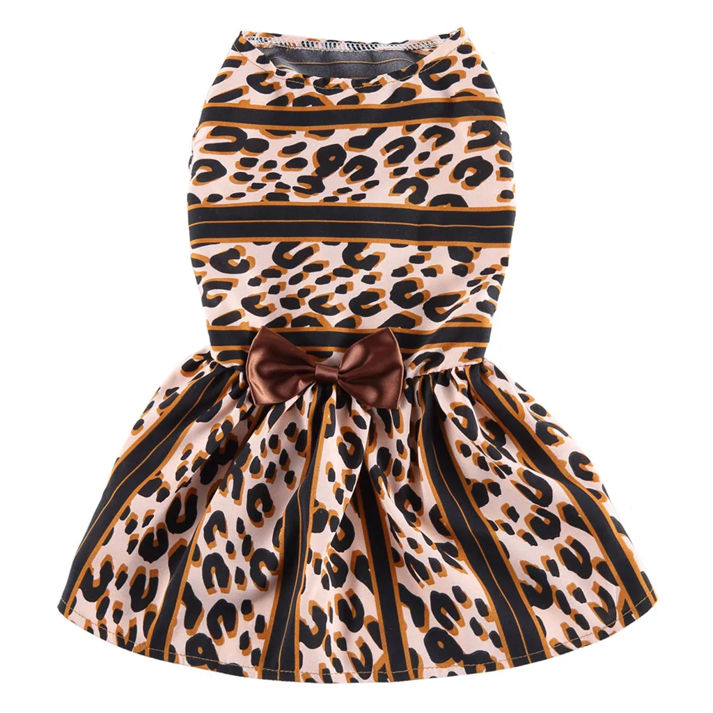 

Fashion Style Pet Skirt Handsome Leopard Pattern Sleeveless Dress Suitable For Pet Puppy Chihuahua Spring Summer Pet Supplies