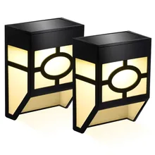 Солнечный настенный светильник наружная садовая дорожка Двор Пейзаж светодиодный налобный фонарь украшения для стен ресторана лампа Водонепроницаемая уличная Лампа безопасности