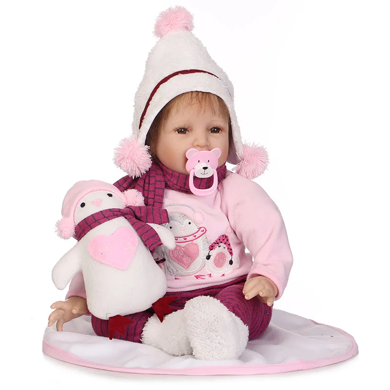 

55CM Jointed Reborn Doll Lifelike Kids Baby Dolls Toys for Infant Playmate Christmas Gift NSV775