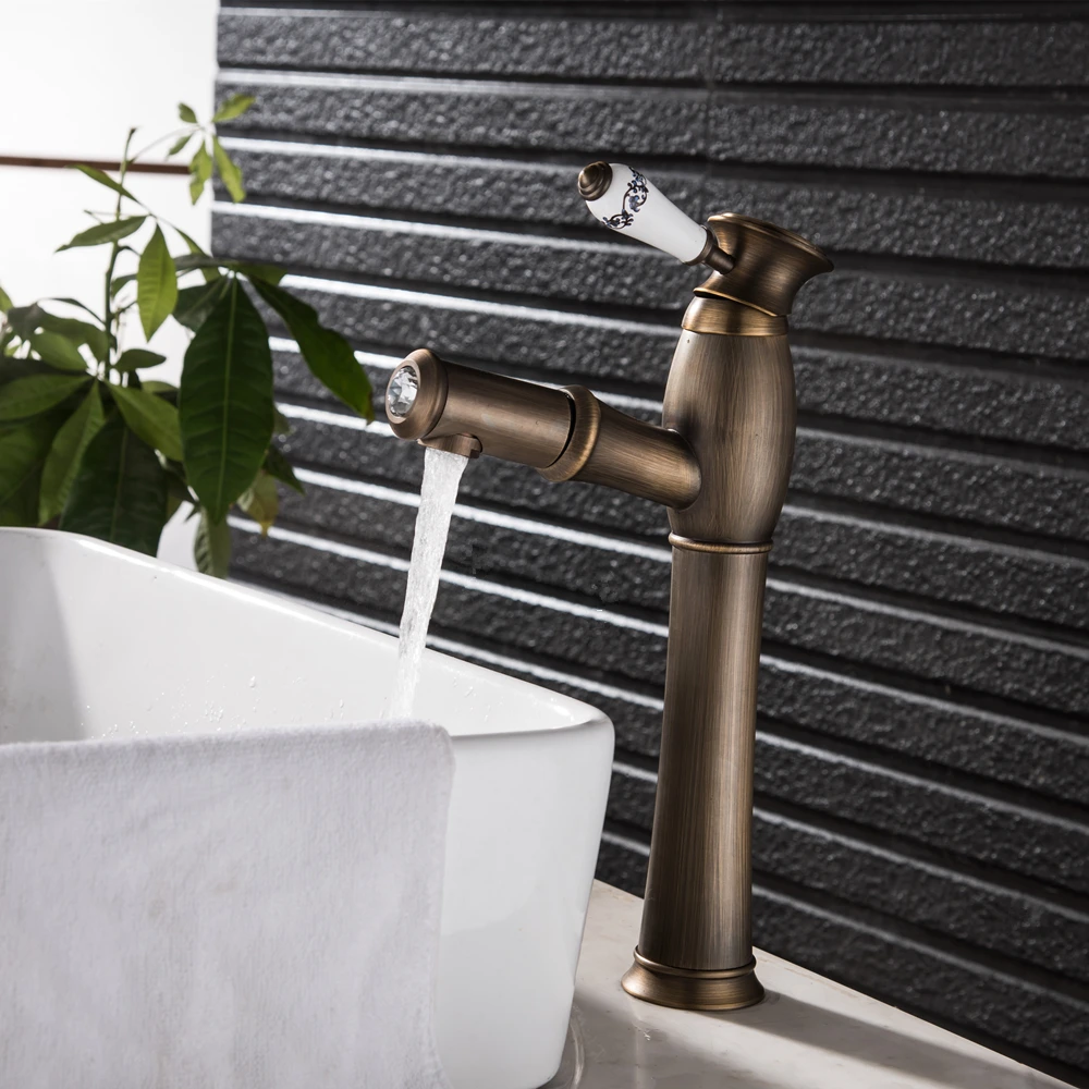 Basin Faucet Single Handle Pull Out Kitchen Tap Single Hole Handle Swivel 360 Degree Water Mixer Tap Mixer Tap Torneiras Mci2