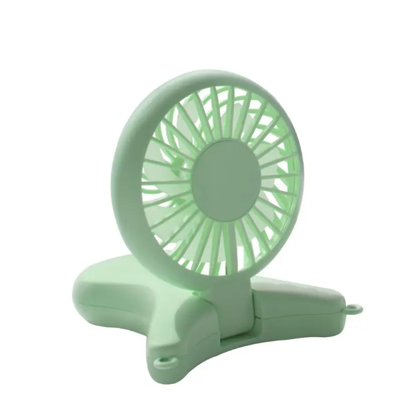 2000 мАч USB портативный подвесной вентилятор для шеи с громкой связью перезаряжаемый охладитель воздуха спортивный 3 шестерни Ручной Настольный Электрический вентилятор для трав - Цвет: Green