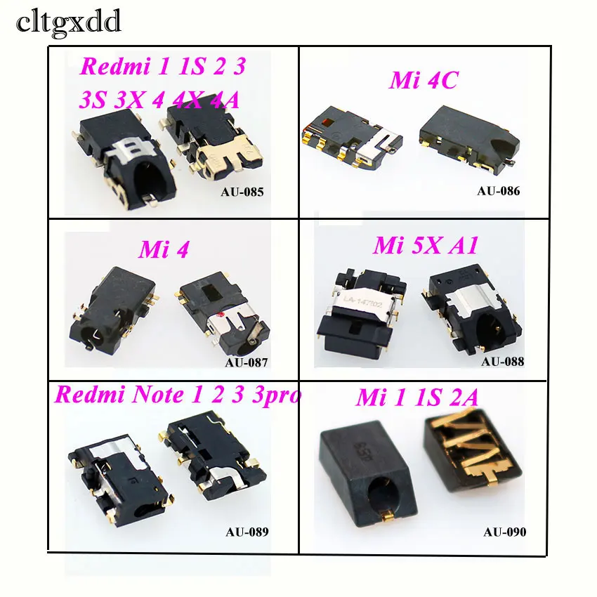 Cltgxdd 1 шт. для Xiaomi Mi 1S 4 4C 5X Redmi 2 2A 3 3S 4X Note наушники телефона аудио разъем|Шлейфы